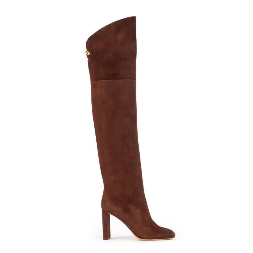 MAISON SKORPIOS Marylin Suede Over The Knee Boots size 40
